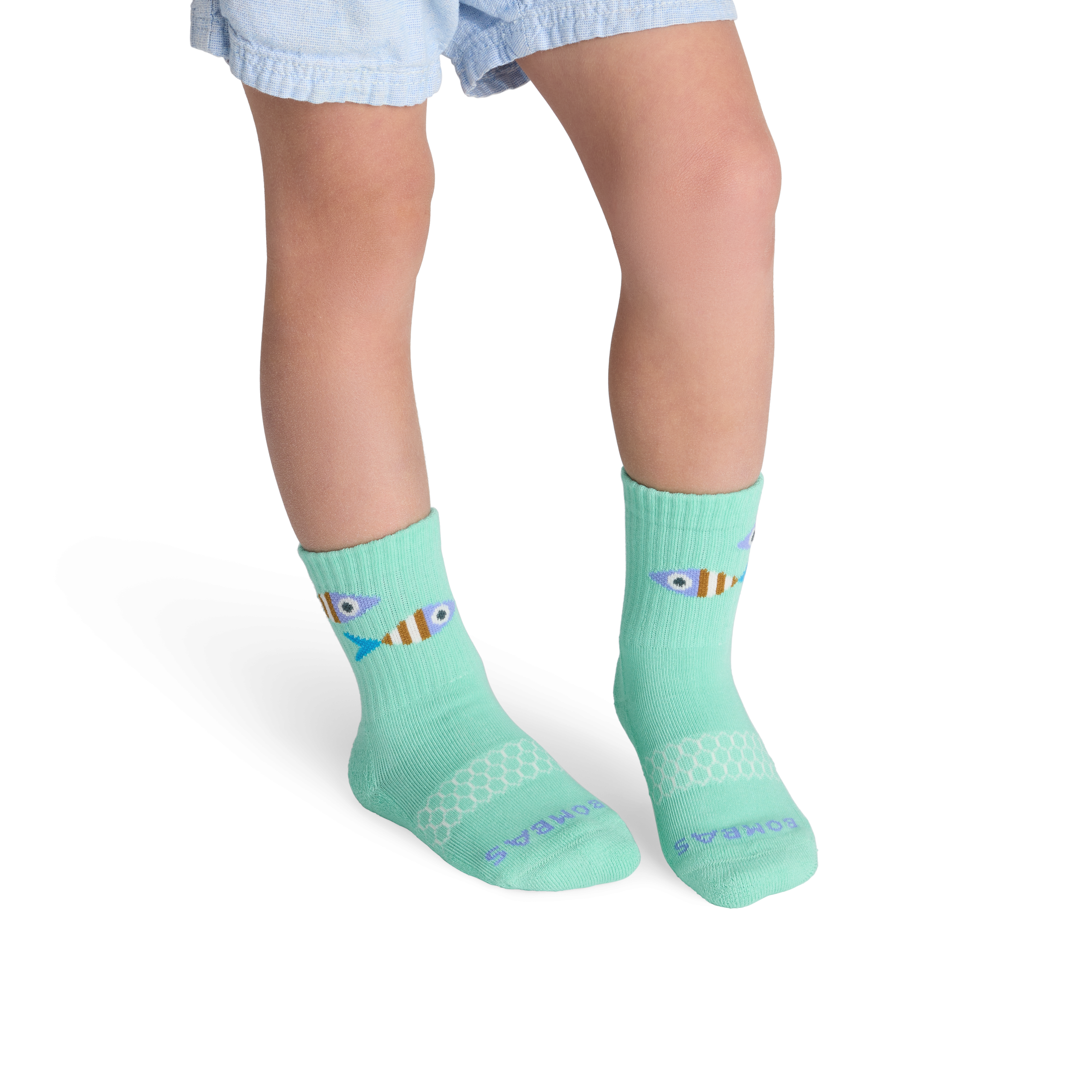Junior Seaside Gripper Calf Sock 4-Pack - Image 3