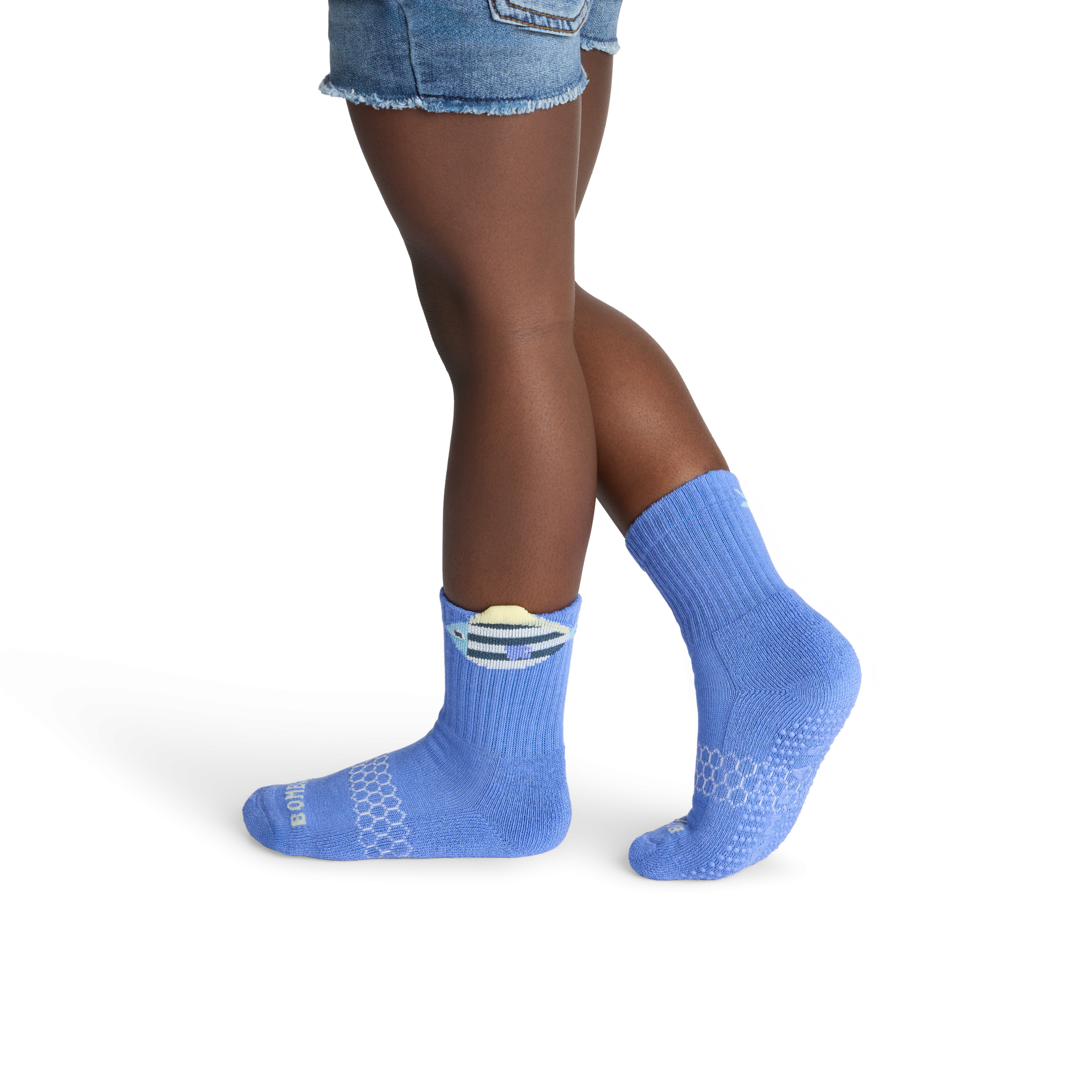 Junior Seaside Gripper Calf Sock 4-Pack - Image 2