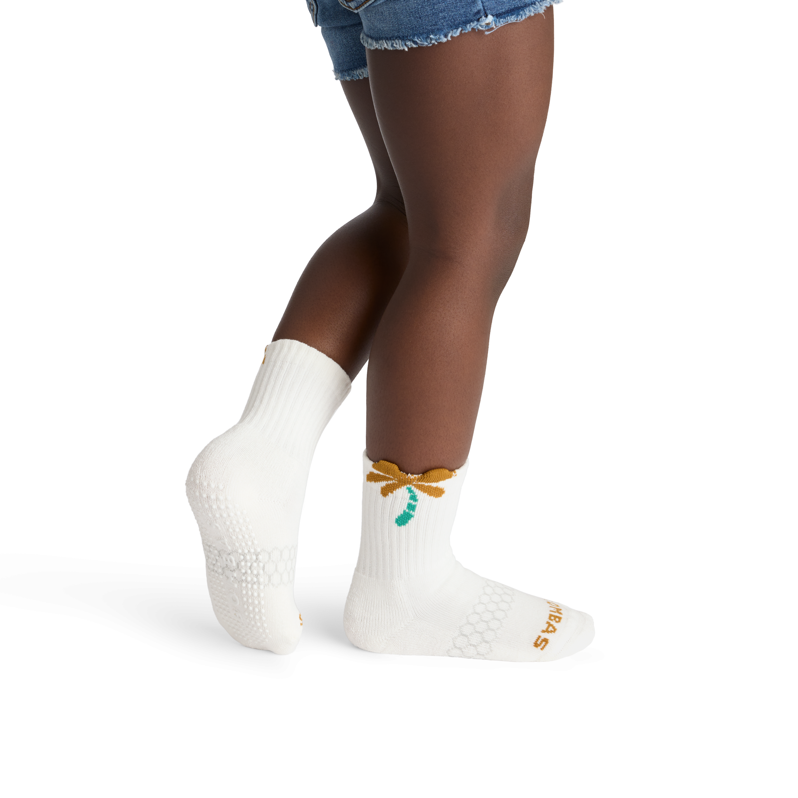 Junior Seaside Gripper Calf Sock 4-Pack - Image 4