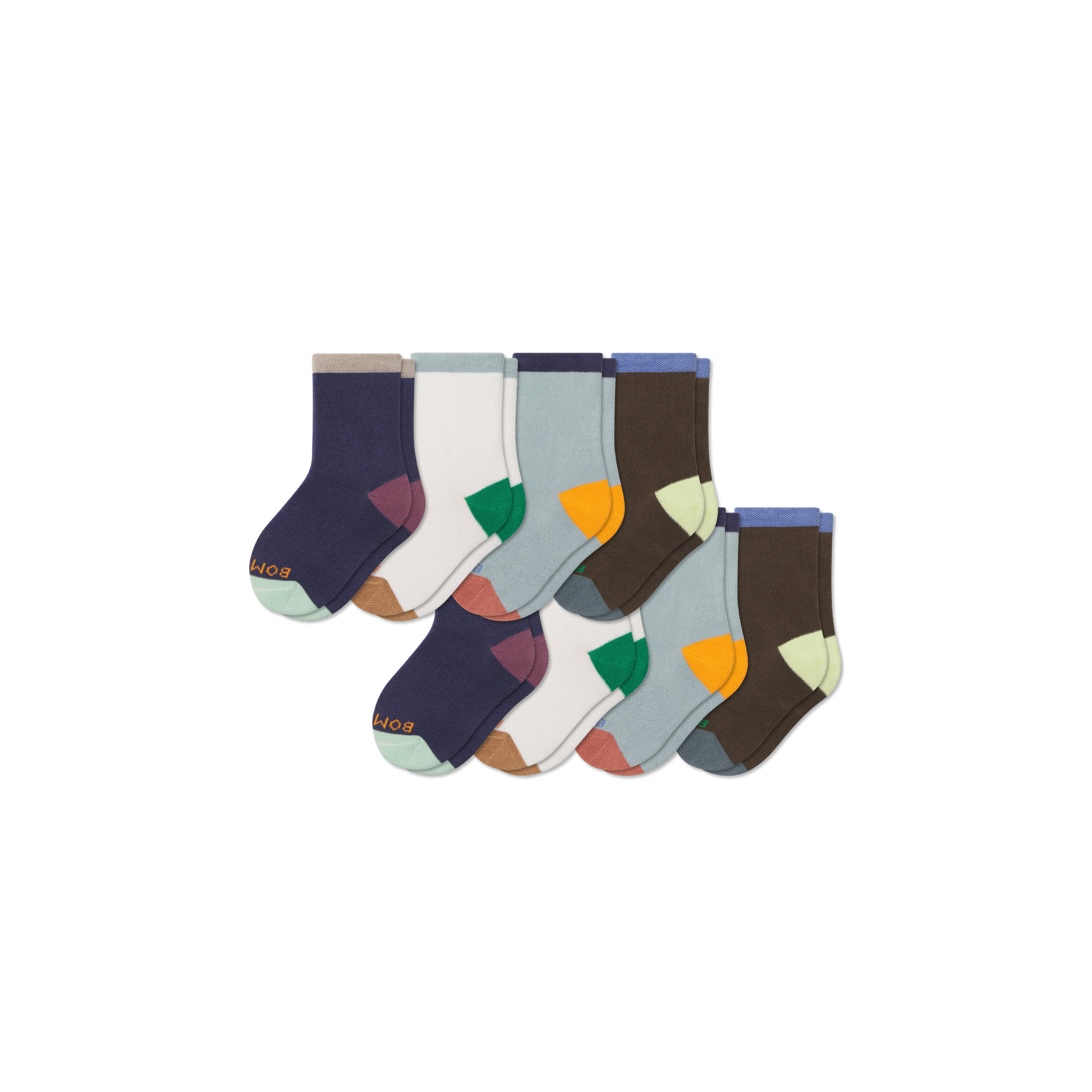 Junior Lightweight Calf Sock 8-Pack - Image 5