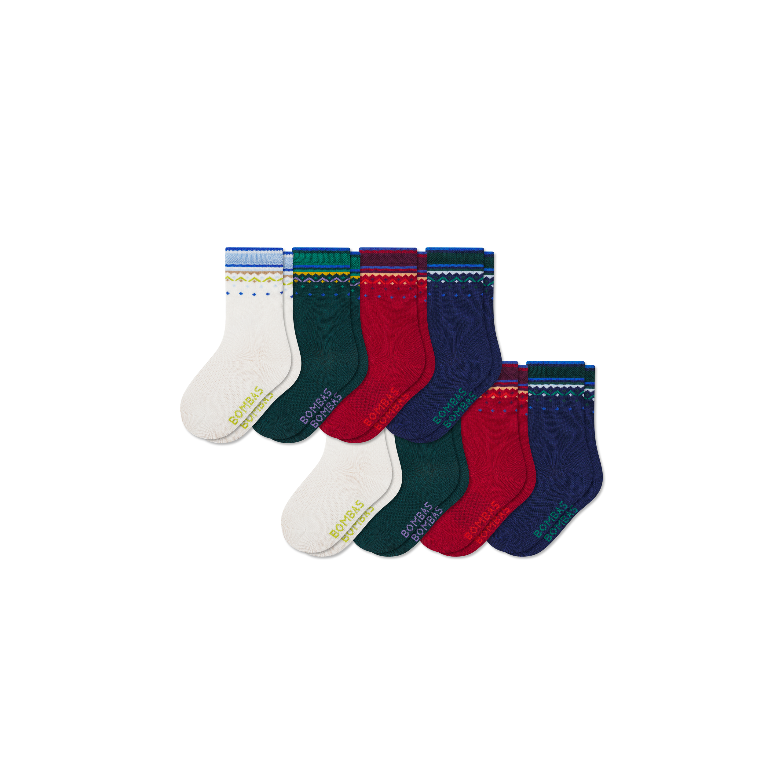 Junior Lightweight Calf Sock 8-Pack - Image 4