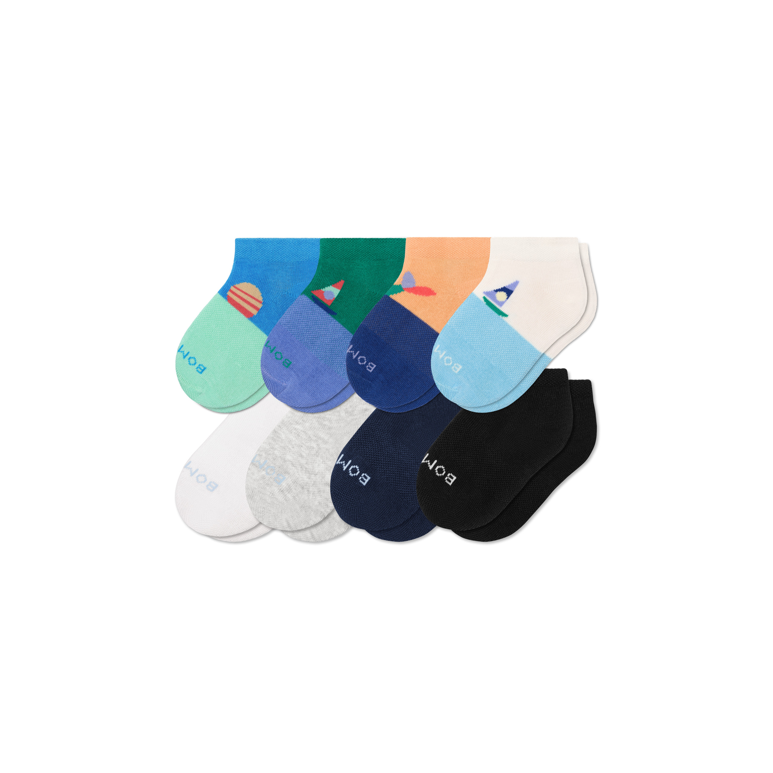 Junior Lightweight Ankle Sock 8-Pack - Image 6