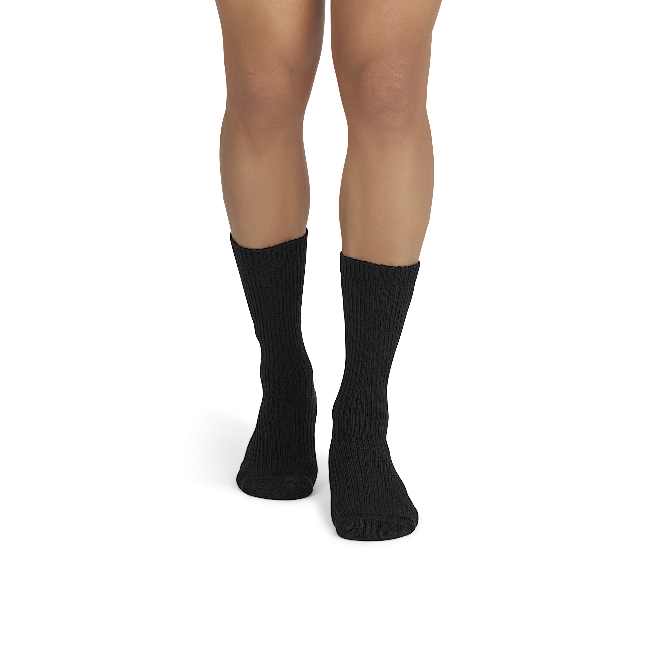 Men's Merino Cashmere Blend Fine Rib Calf Sock 3-Pack - Image 2