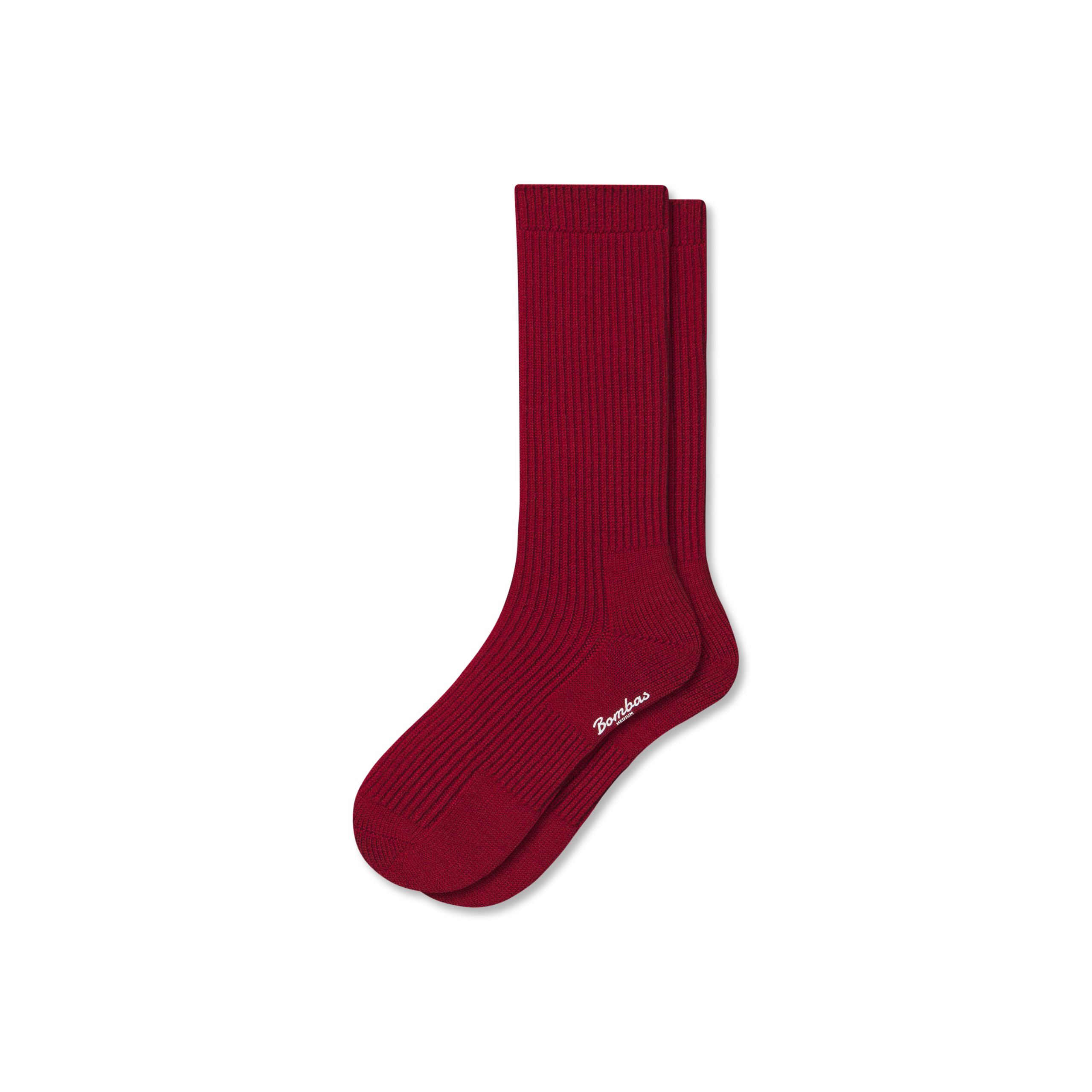 Men's Merino Cashmere Blend Fine Rib Calf Socks - Image 5