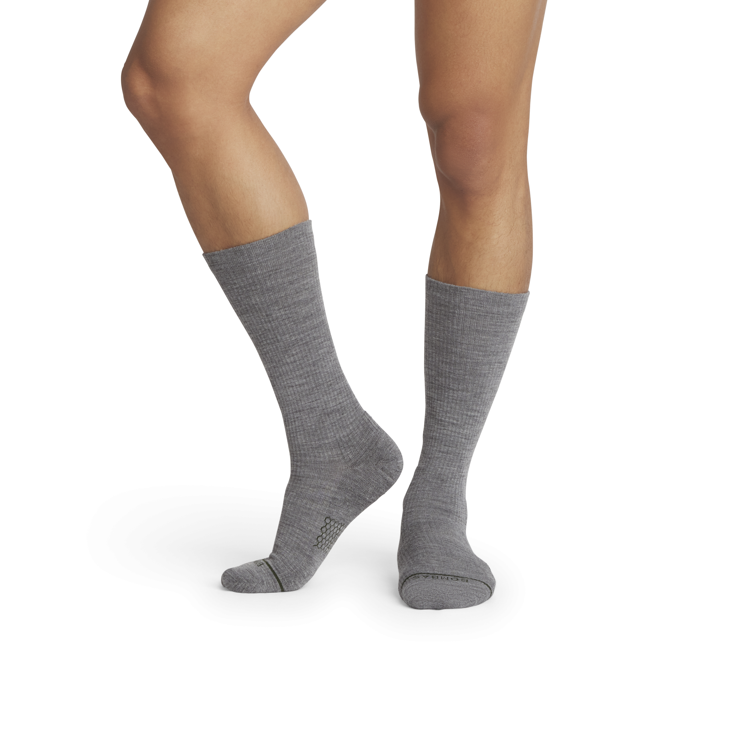 Men's Merino Wool Blend Modern Rib Calf Sock 8-Pack - Image 4