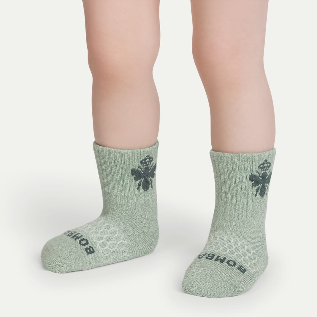Toddler Marl Gripper Calf Sock 4-Pack - Image 2