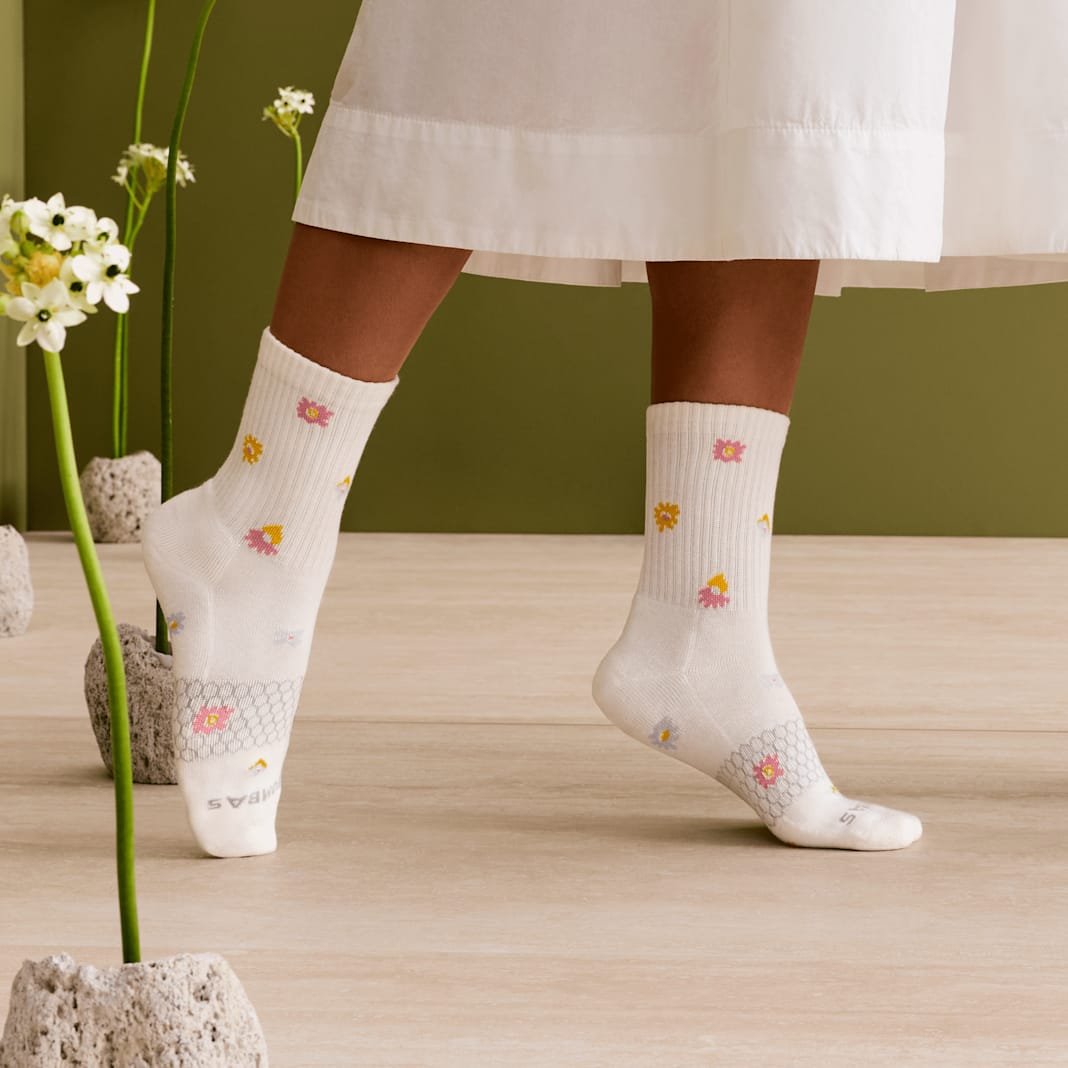 Women’s Garden Party Half Calf Socks - Image 2