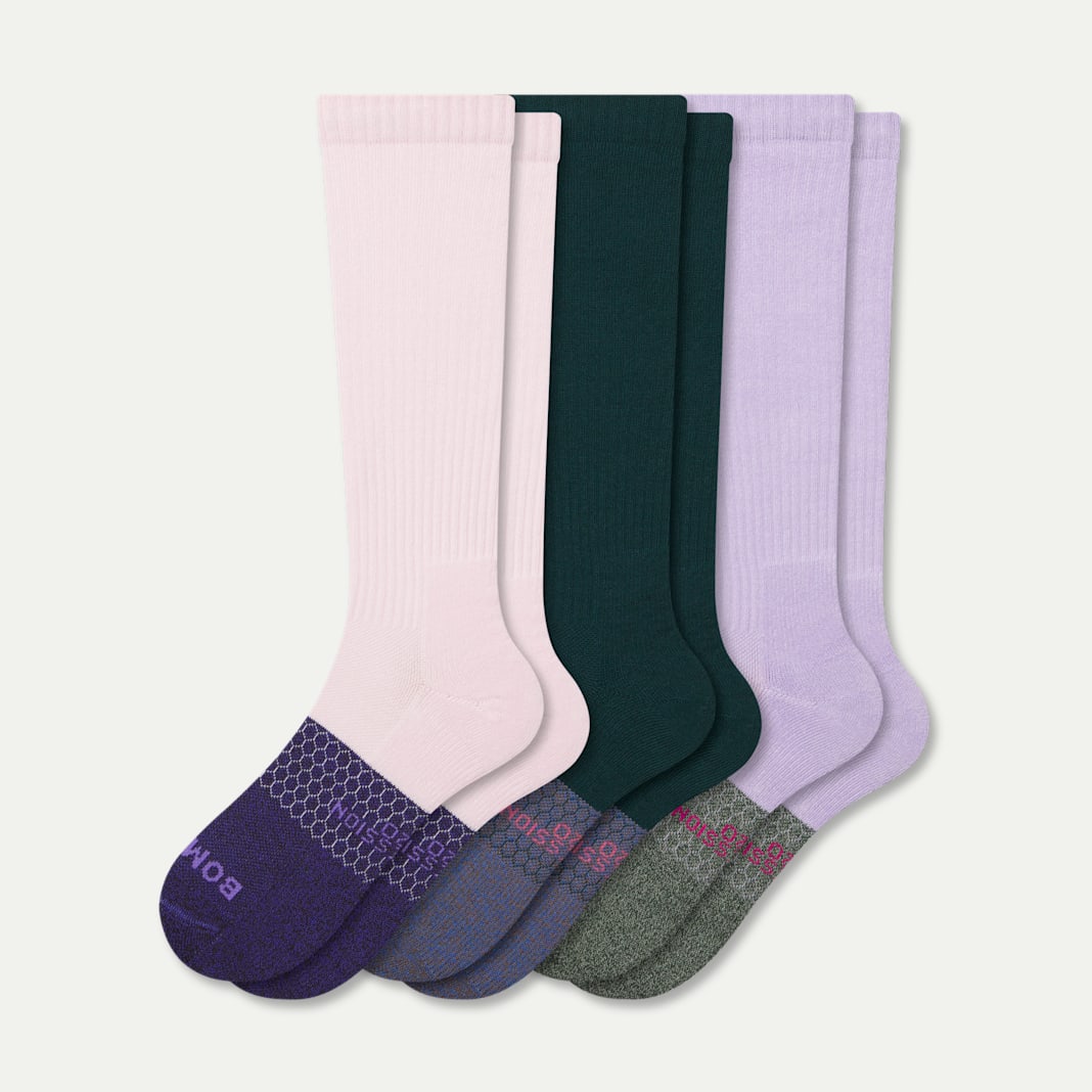 Women's Everyday Compression Knee High Sock 3-Pack (15-20mmHg) - Image 6