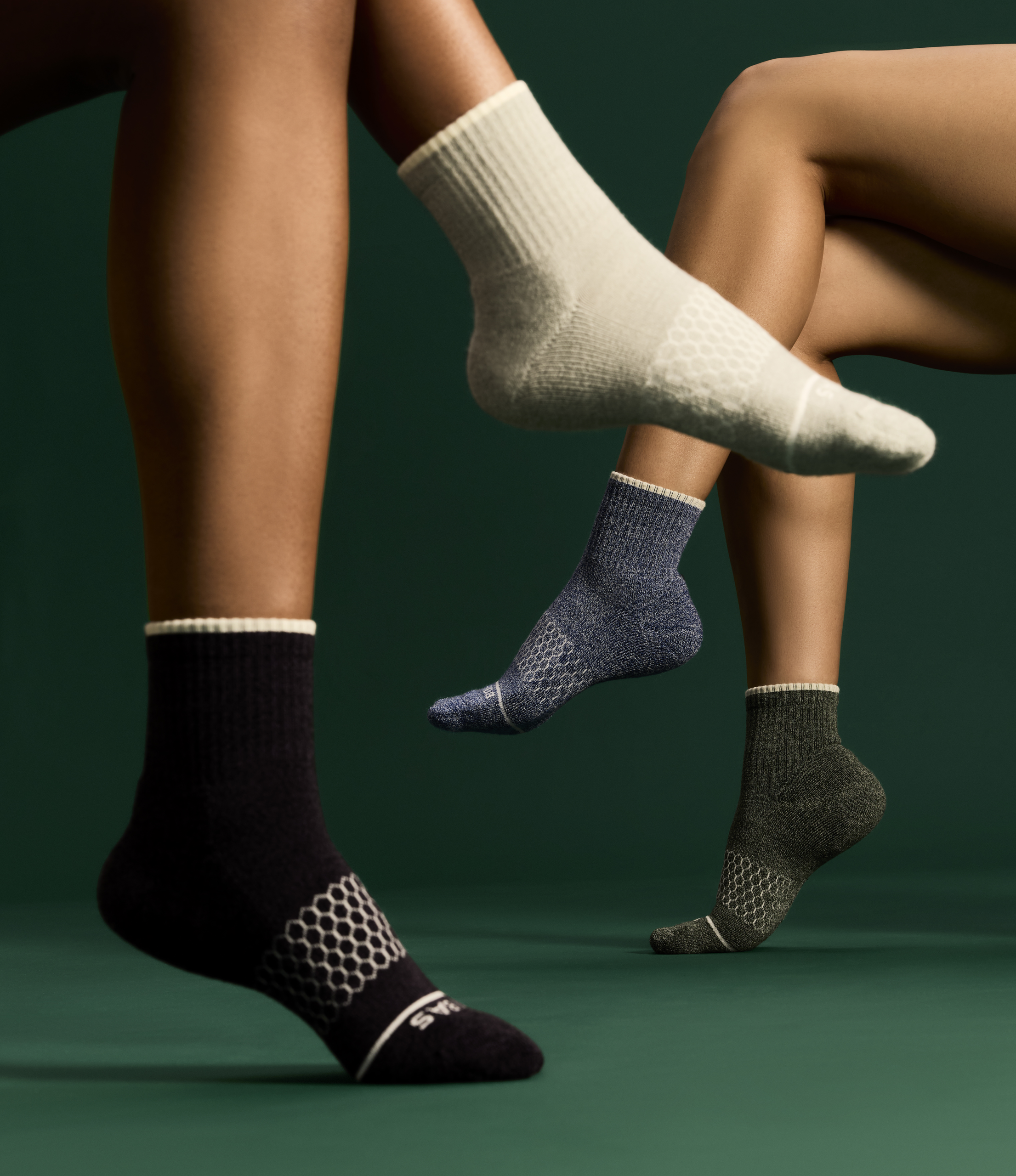 Men's Merino Wool Blend Quarter Sock 8-Pack - Image 2