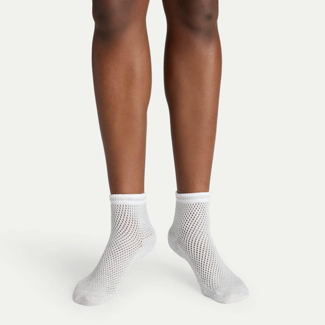 Women's Vintage Stripes Open Knit Quarter Sock 4-Pack - Image 6