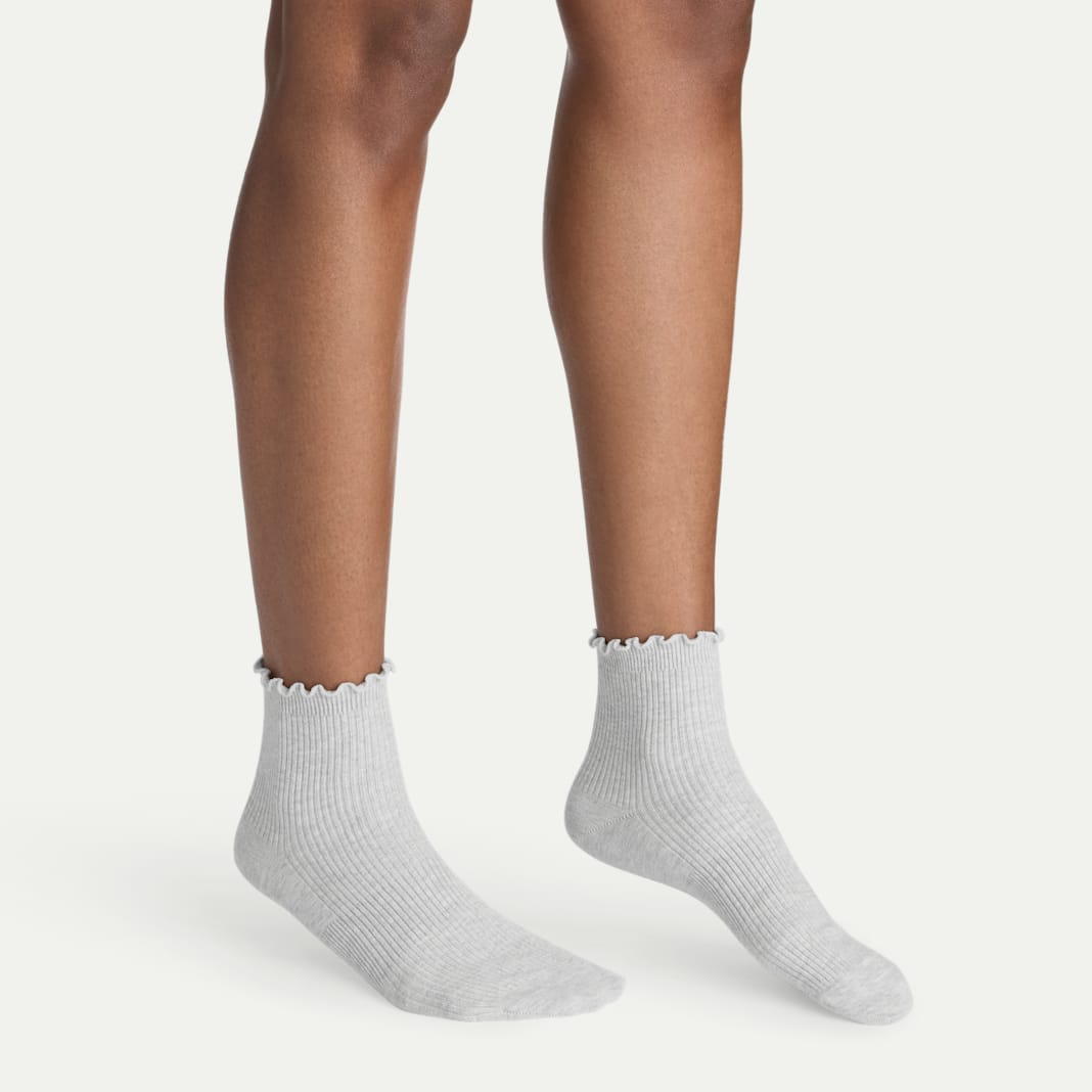Women's Ruffle Rib Quarter Sock 8-Pack - Image 4