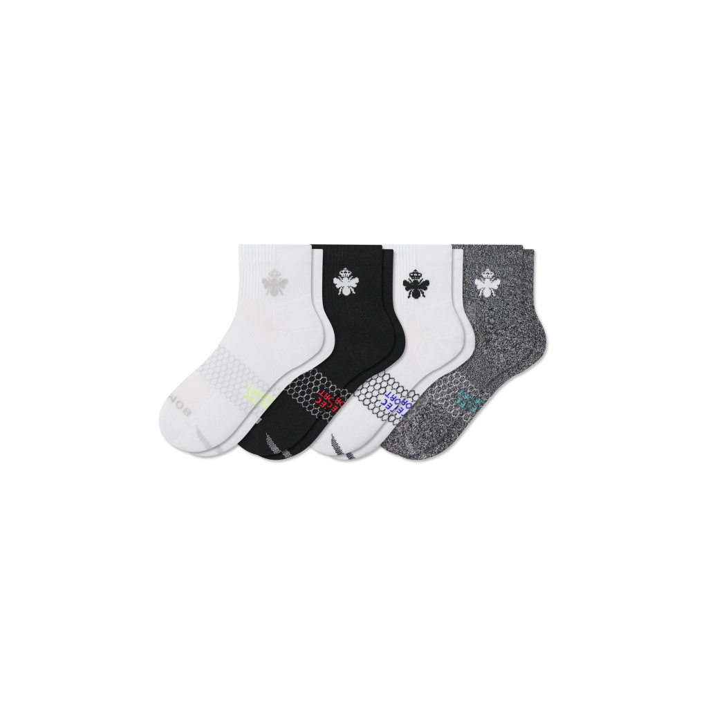 Men's All Sport Quarter Sock 4-Pack