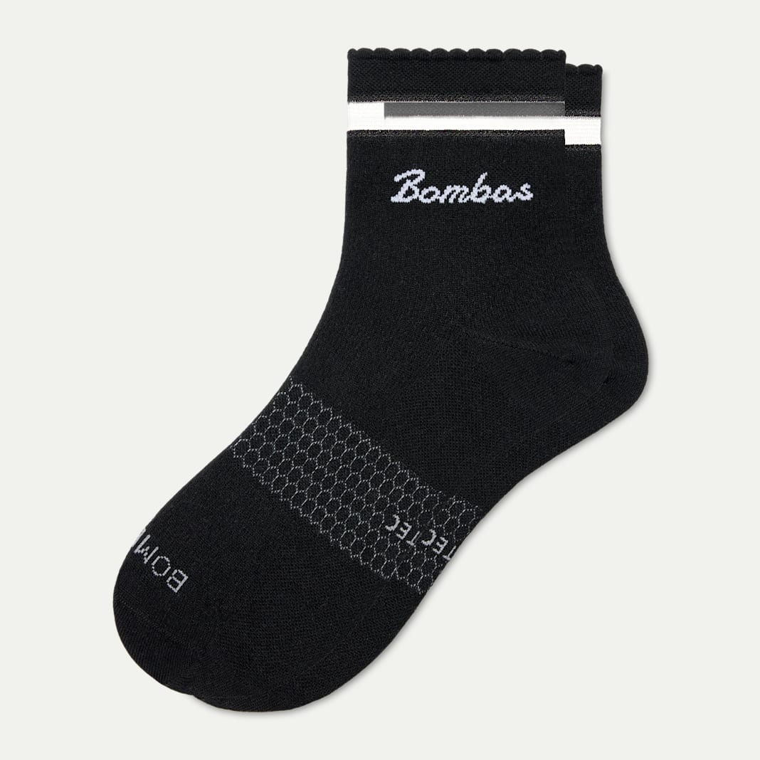 Women's UltraLite Sport Sheer Stripe Quarter Socks - Image 4