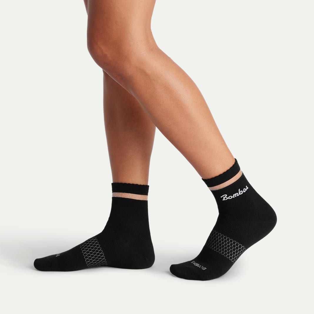Women's UltraLite Sport Sheer Stripe Quarter Sock 3-Pack - Image 4
