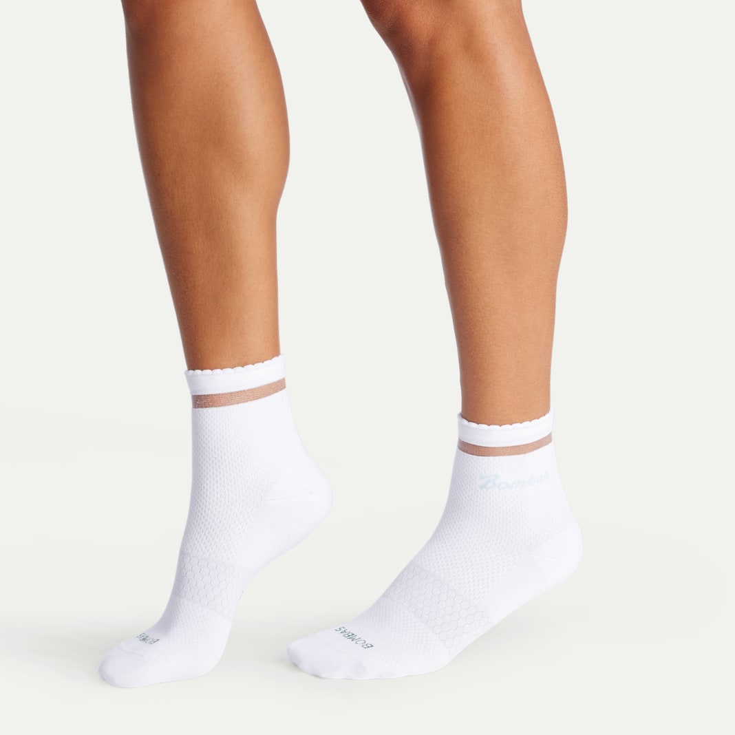 Women's UltraLite Sport Sheer Stripe Quarter Sock 3-Pack - Image 3