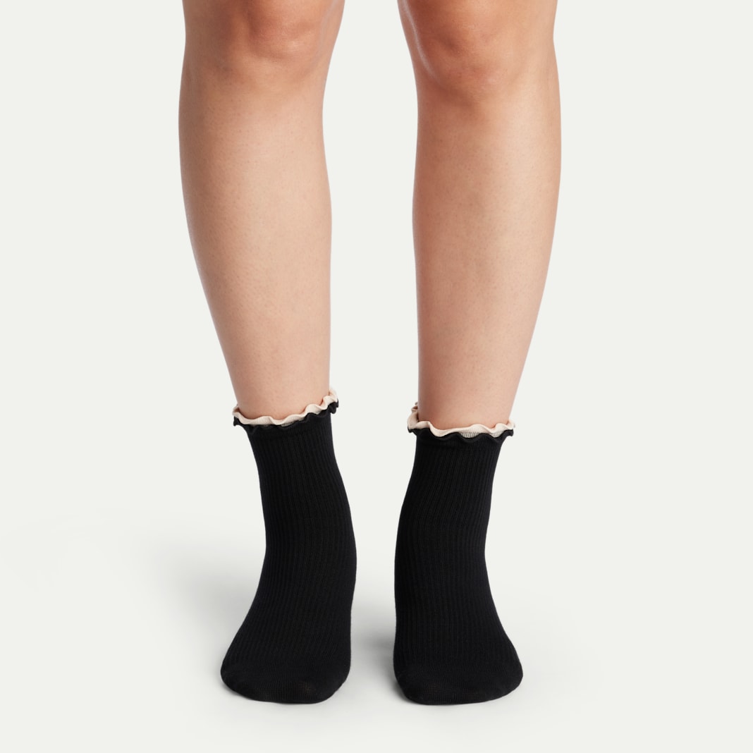 Women's Ruffle Rib Quarter Sock 4-Pack - Image 6