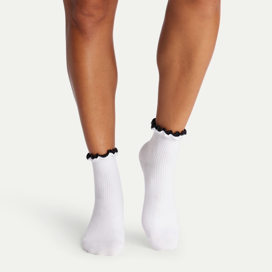 Women's Ruffle Rib Quarter Sock 4-Pack - Image 5