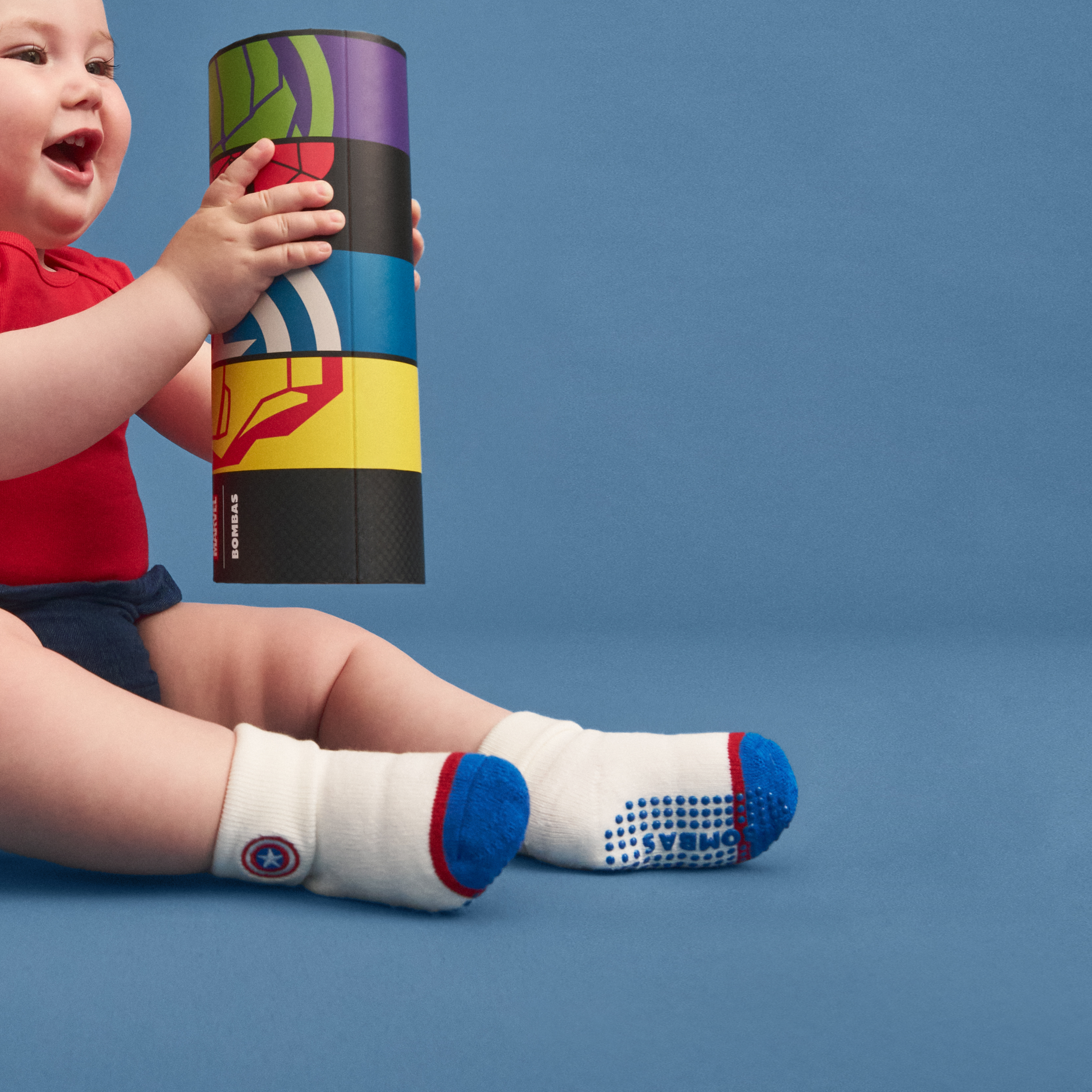 Marvel | Bombas Baby Gripper Sock 4-Pack Gift Box (6–12 Months) - Image 2