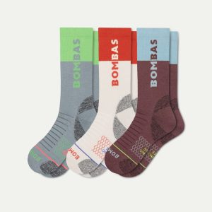 Women's Merino Wool Blend Hiking Calf Sock 3-Pack