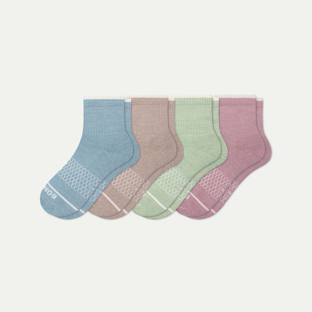 Women's Merino Wool Blend Quarter Sock 4-Pack