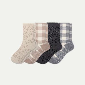 Women's Merino Wool Blend Half Calf Sock 4-Pack