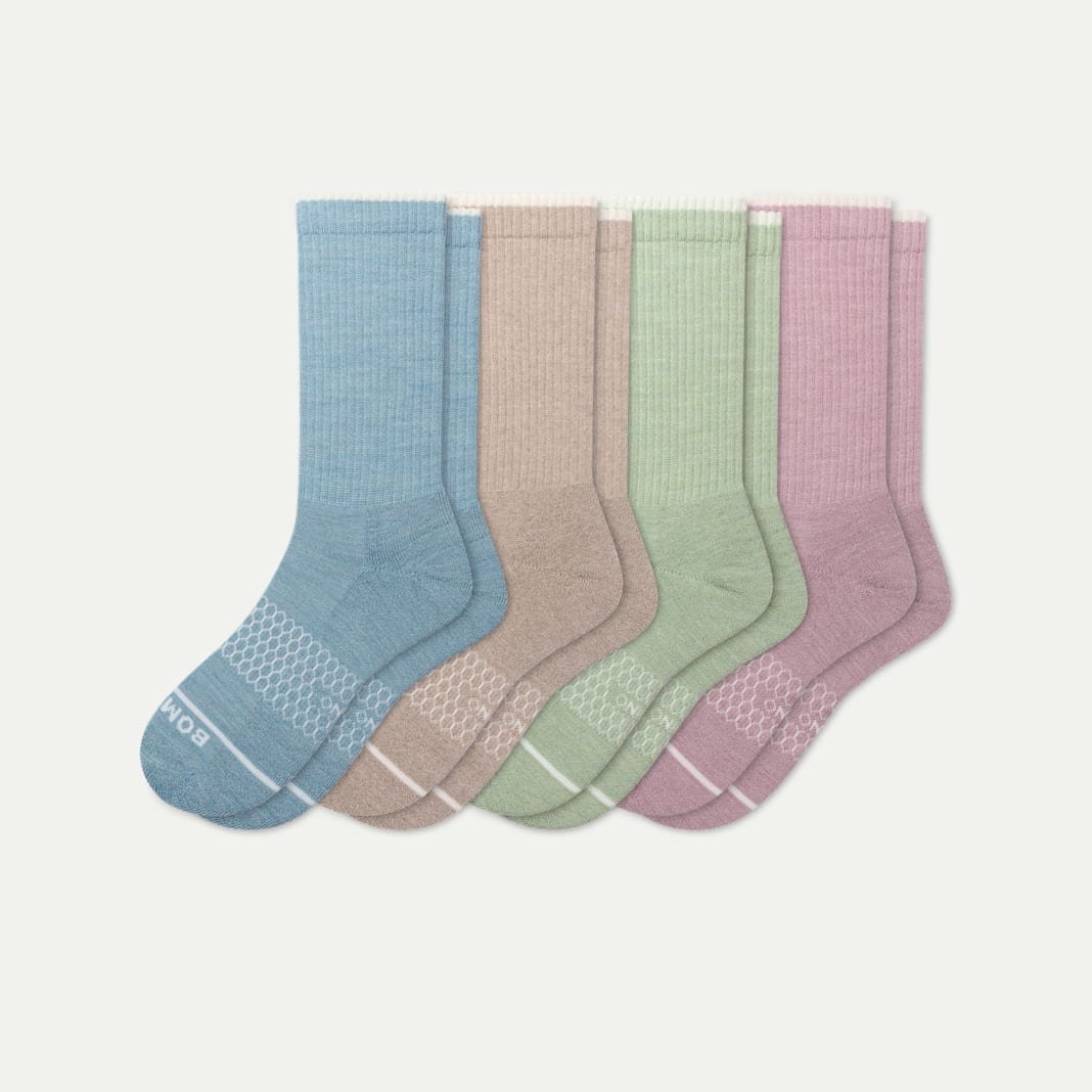Women's Merino Wool Blend Calf Sock 4-Pack