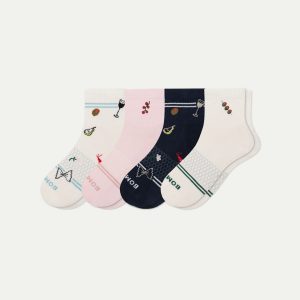 Women's Dinner Party Quarter Sock 4-Pack