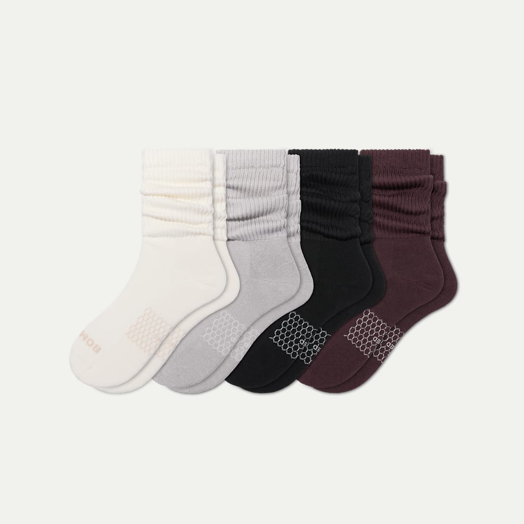 Women's Slouchy Rib Calf Sock 4-Pack - Image 6