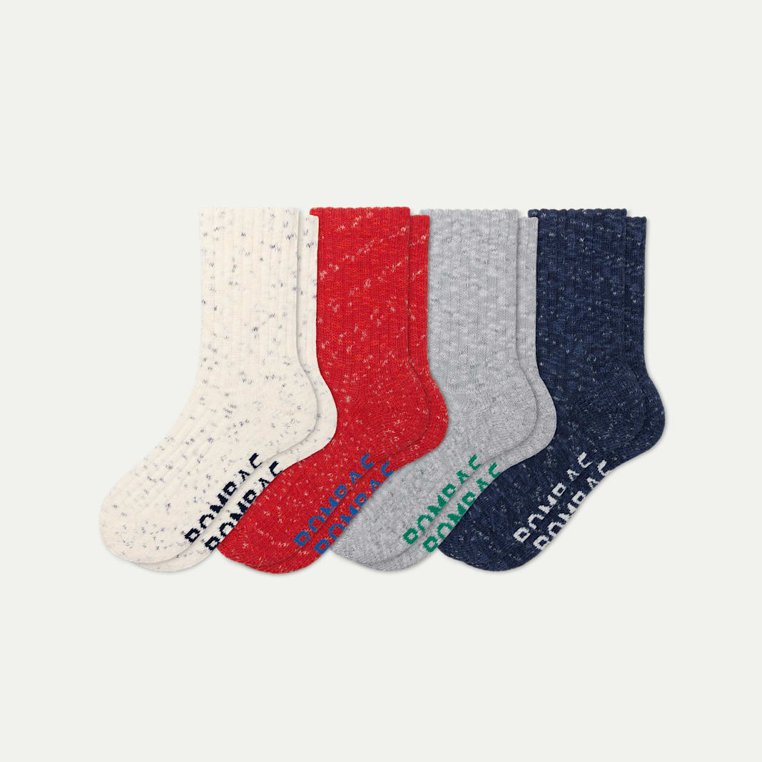 Women's Chunky Ragg Half Calf Sock 4-Pack