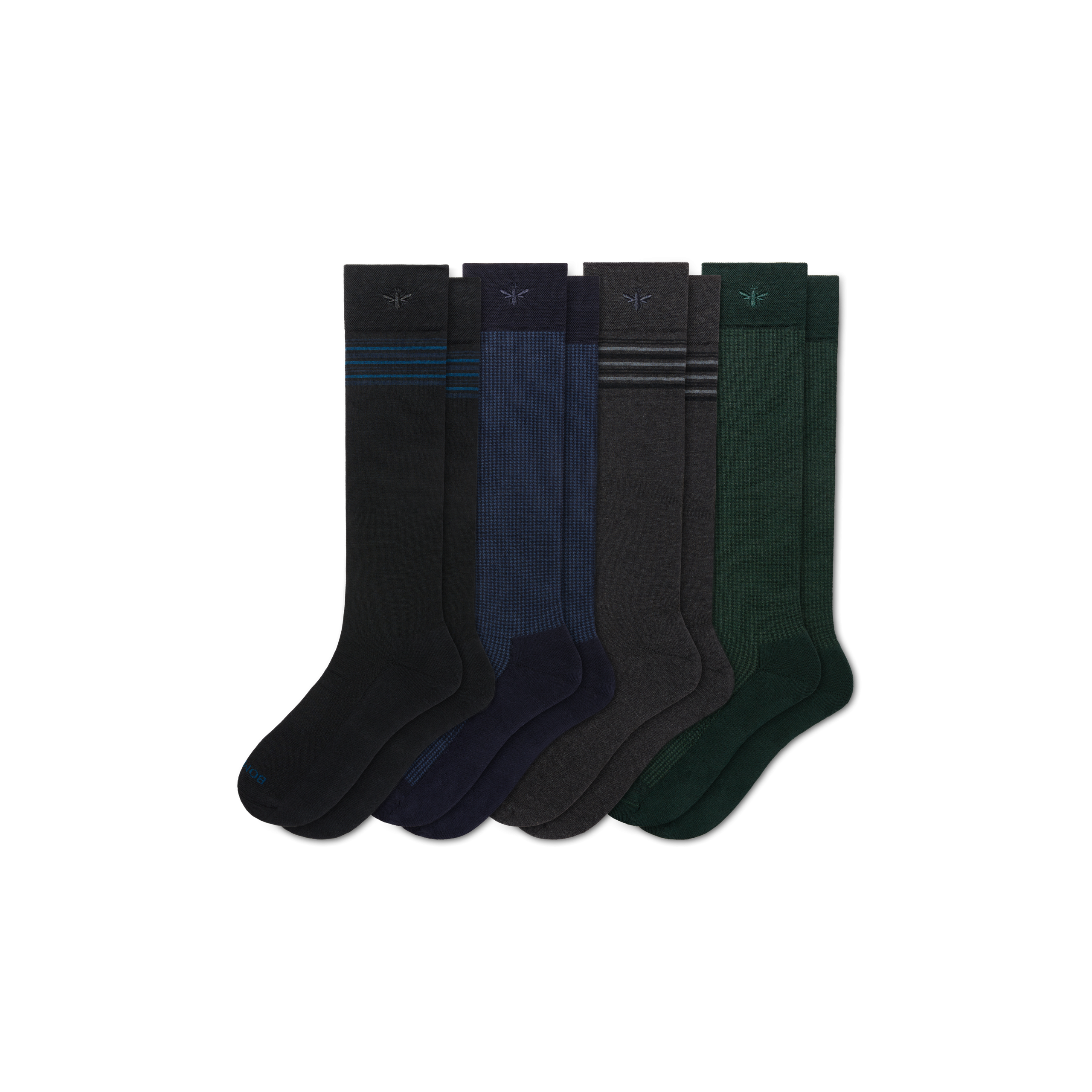 Men's Dress Over the Calf Sock 4-Pack