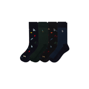Men's Dress Calf Sock 4-Pack