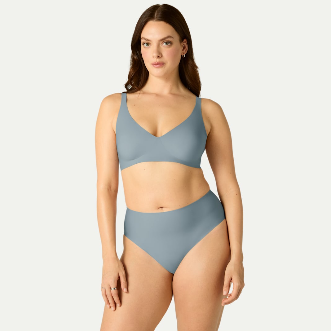 Women’s No Show Plunge Bralette + High Rise Brief Pack - Image 2