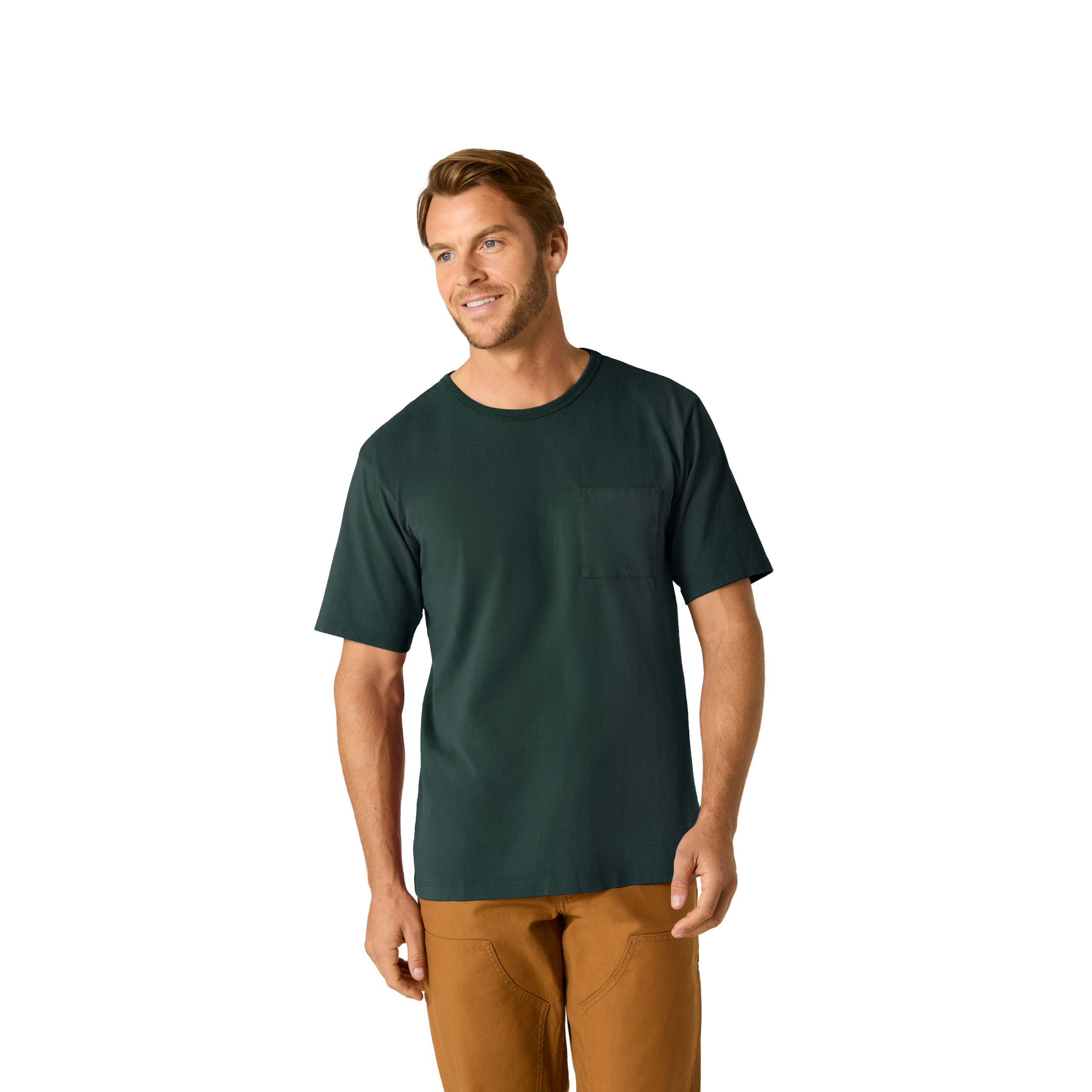 Men’s Premium Weight Pocket Crew Neck T-Shirt 3-Pack - Image 2