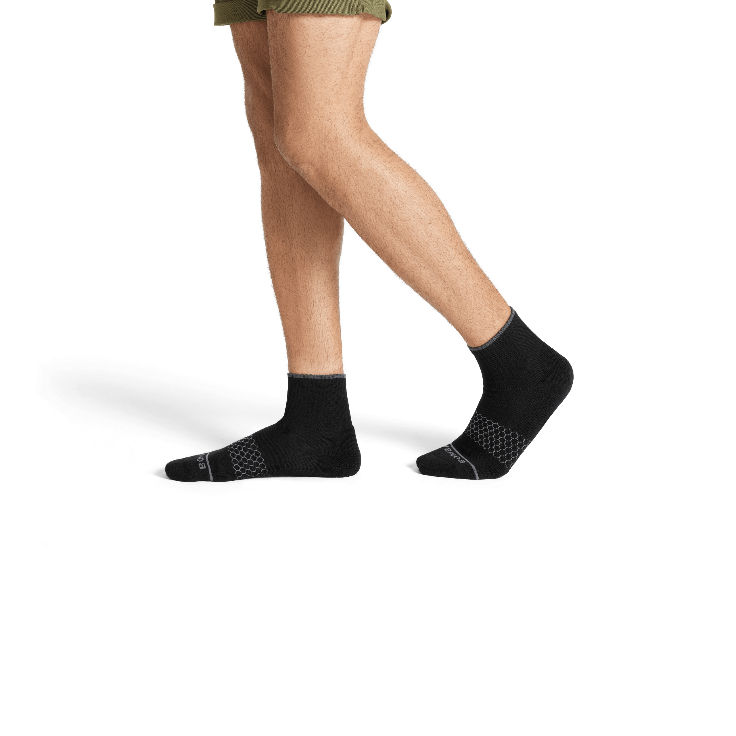 Men's Merino Wool Blend Quarter Socks - Image 3