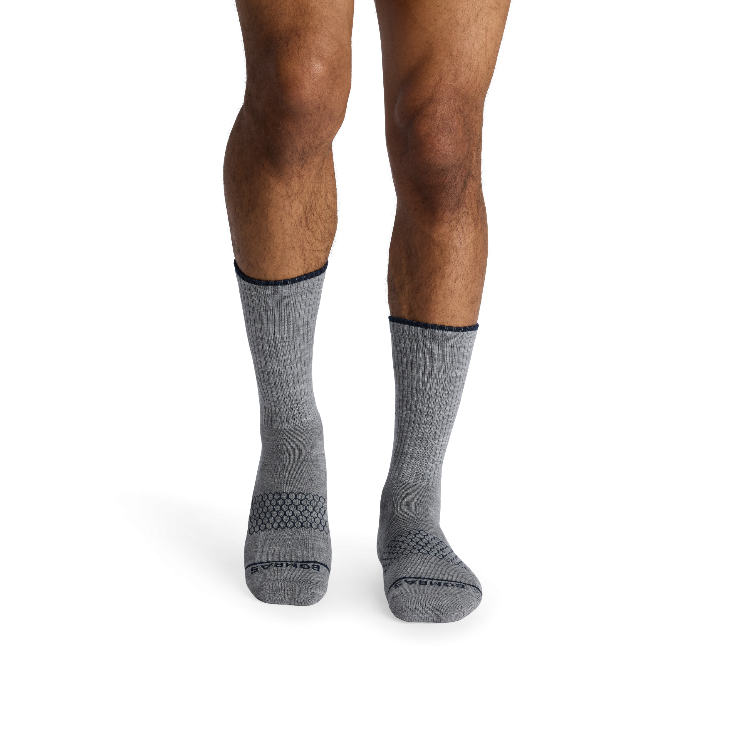 Men's Merino Wool Blend Calf Sock 4-Pack - Image 4