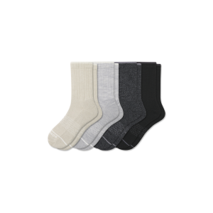 Men's Merino Wool Blend Half Calf Sock 4-Pack