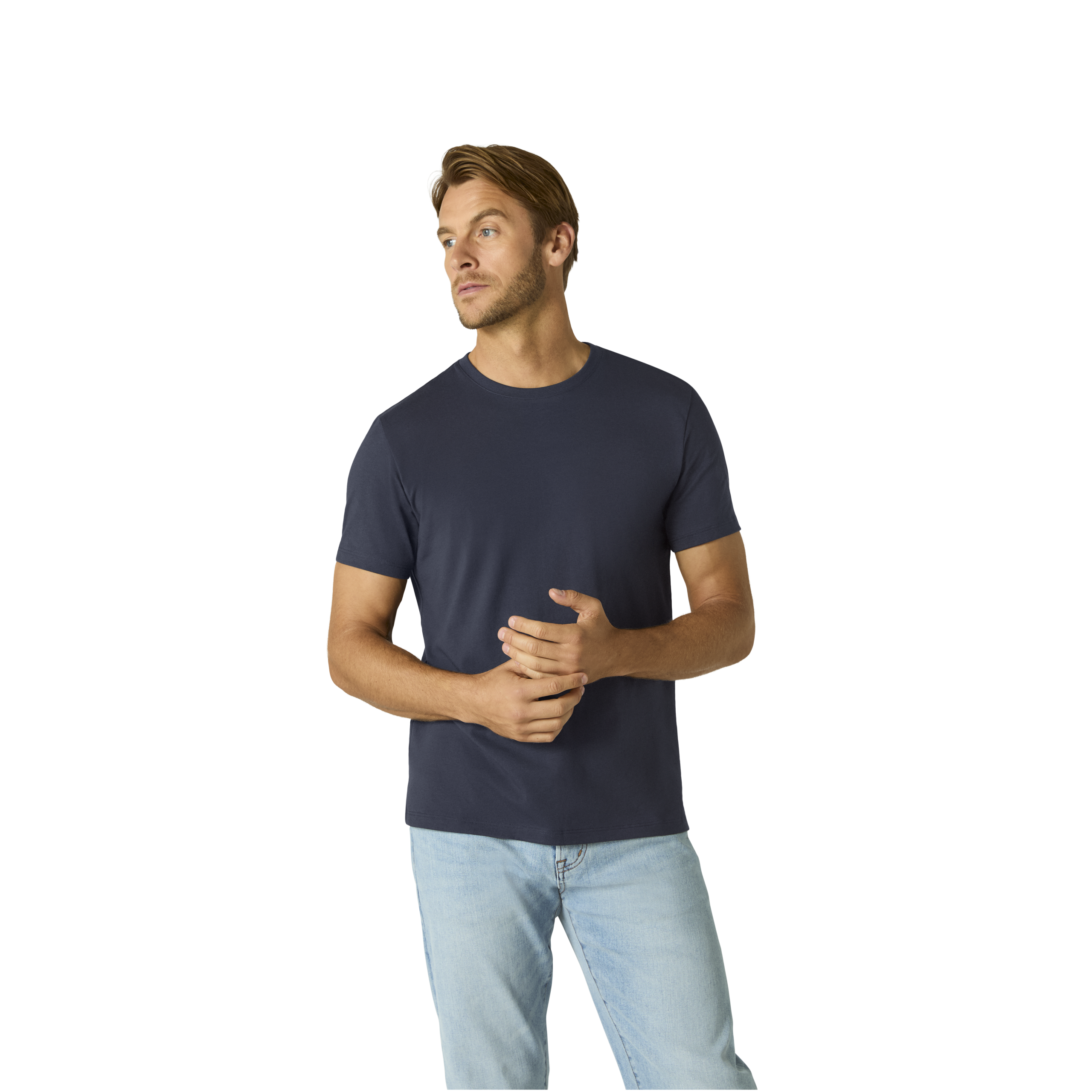 Men's Pima Cotton Crew Neck T-Shirt 3-Pack - Image 3