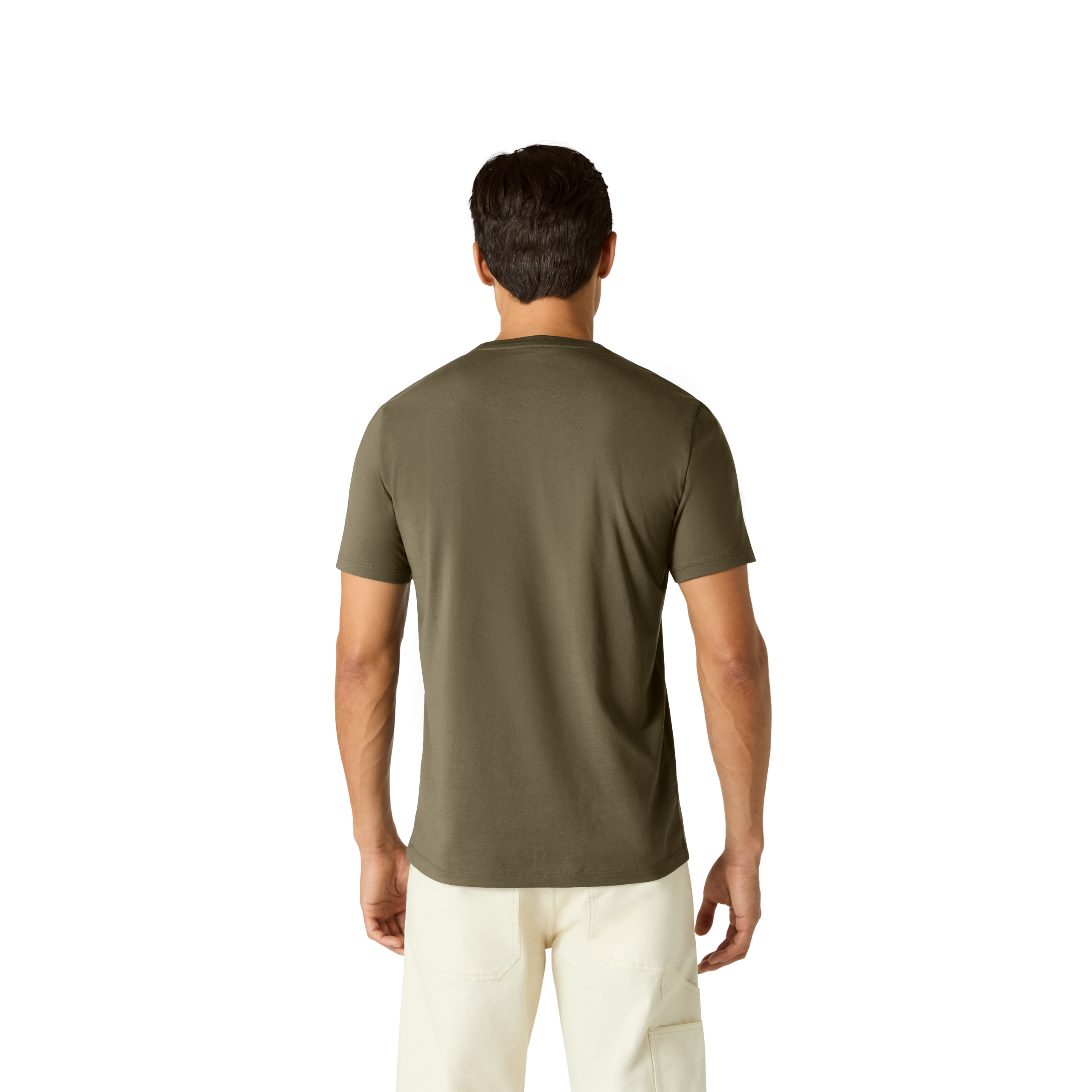 Men's Pima Cotton Slim Crew Neck T-Shirt - Image 3