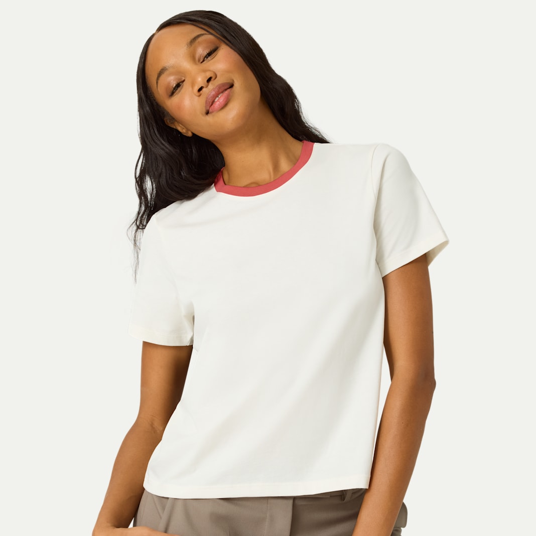 Women's Pima Cotton Crew Neck T-Shirt 3-Pack - Image 2