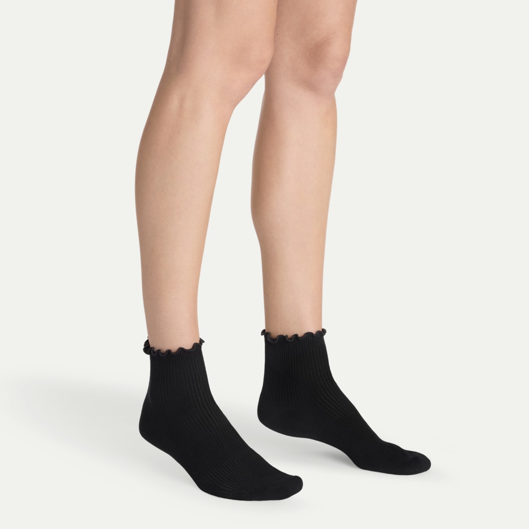 Women's Ruffle Rib Quarter Sock 8-Pack - Image 3