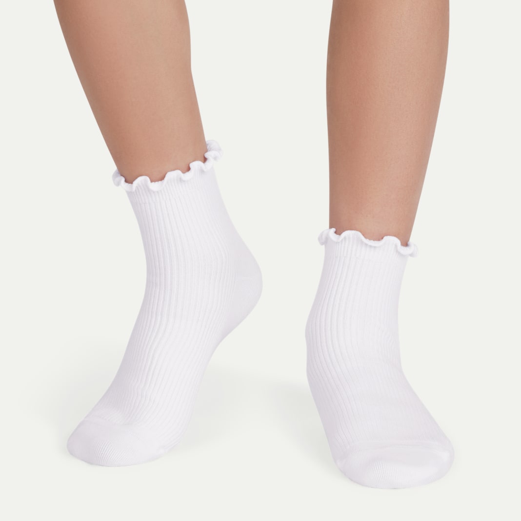 Youth Ruffle Rib Quarter Sock 4-Pack - Image 3