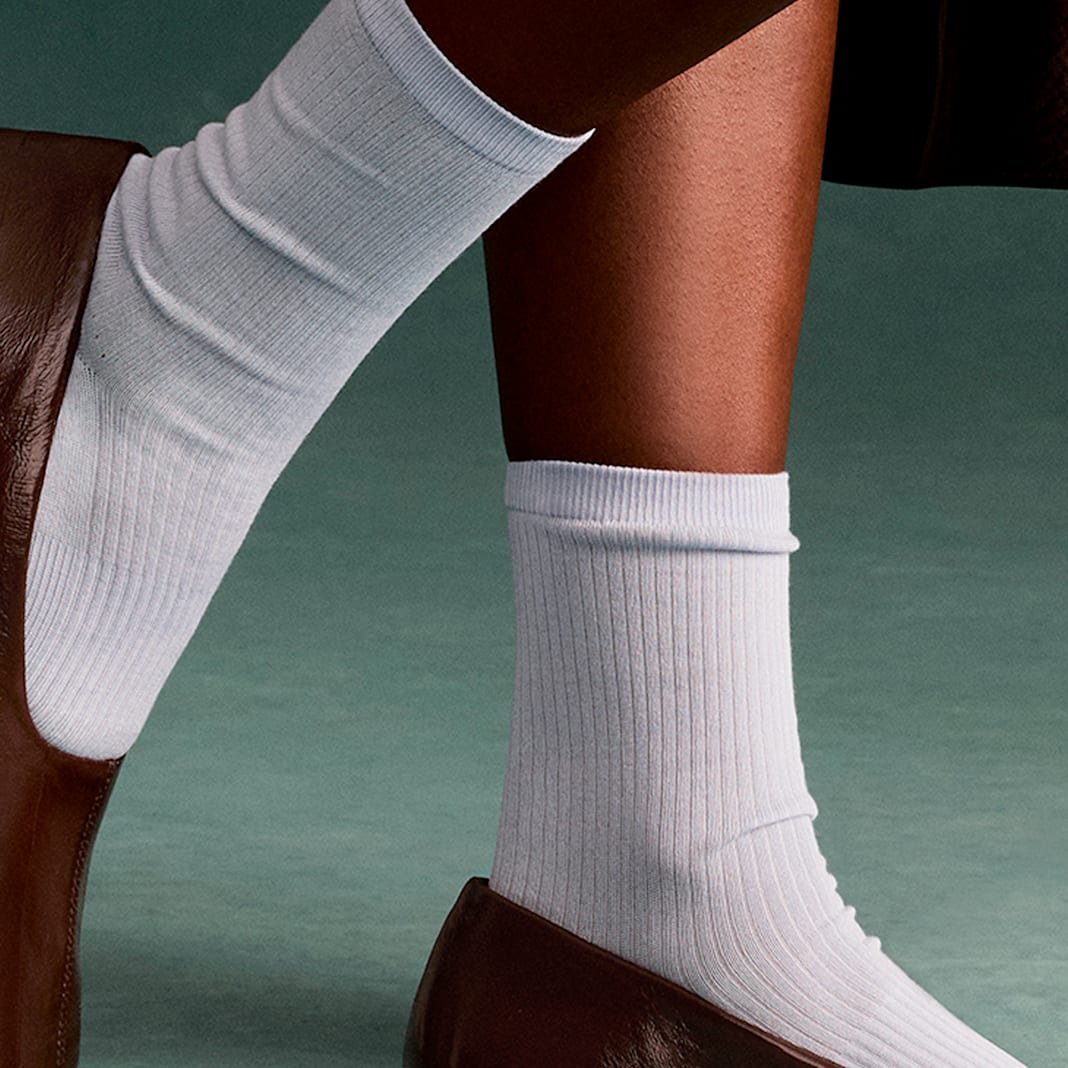 Women's Featherweight Rib Half Calf Socks - Image 2