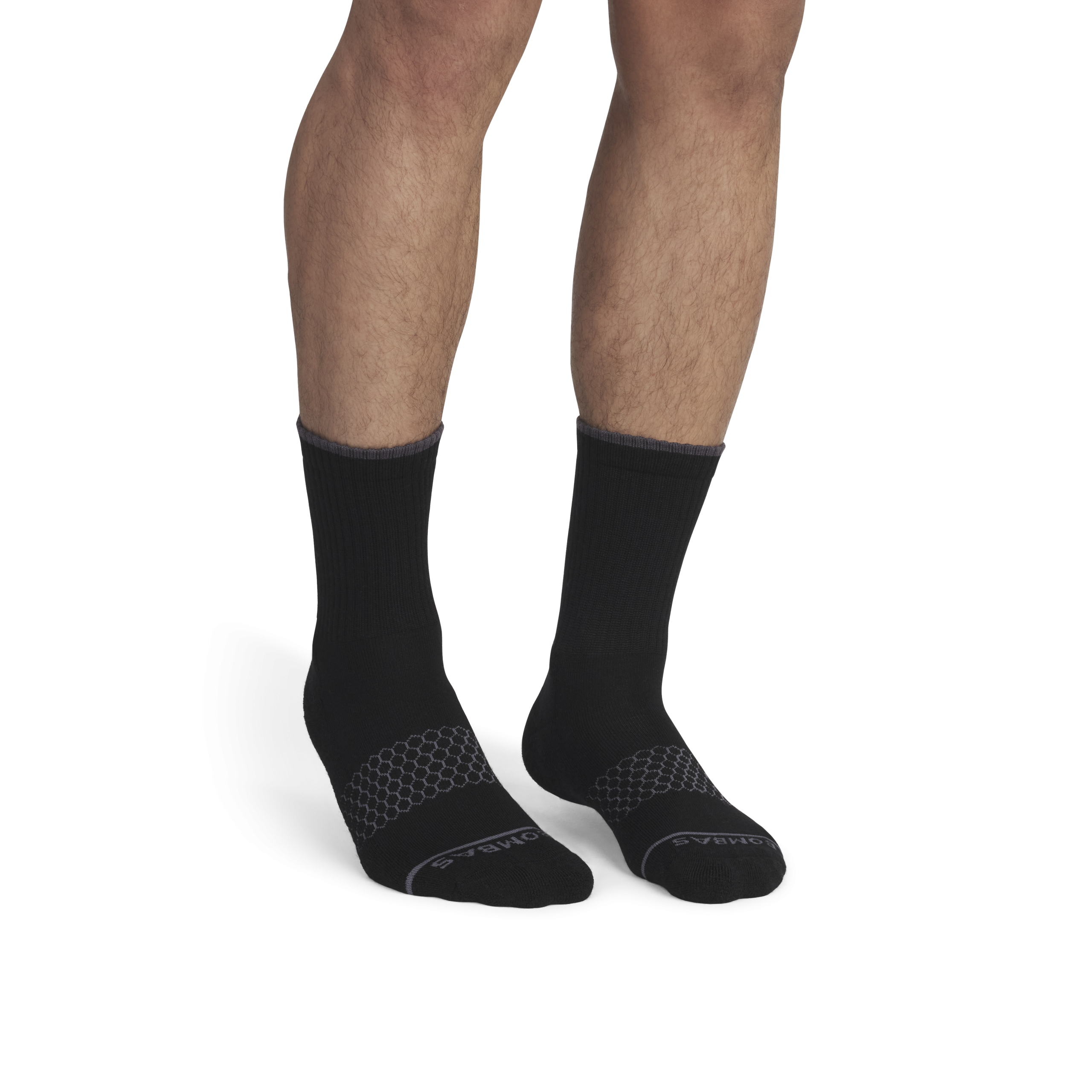 Men's Merino Wool Blend Half Calf Sock 4-Pack - Image 3
