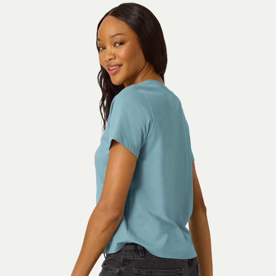 Women's Pima Cotton V-Neck T-Shirt 3-Pack - Image 3