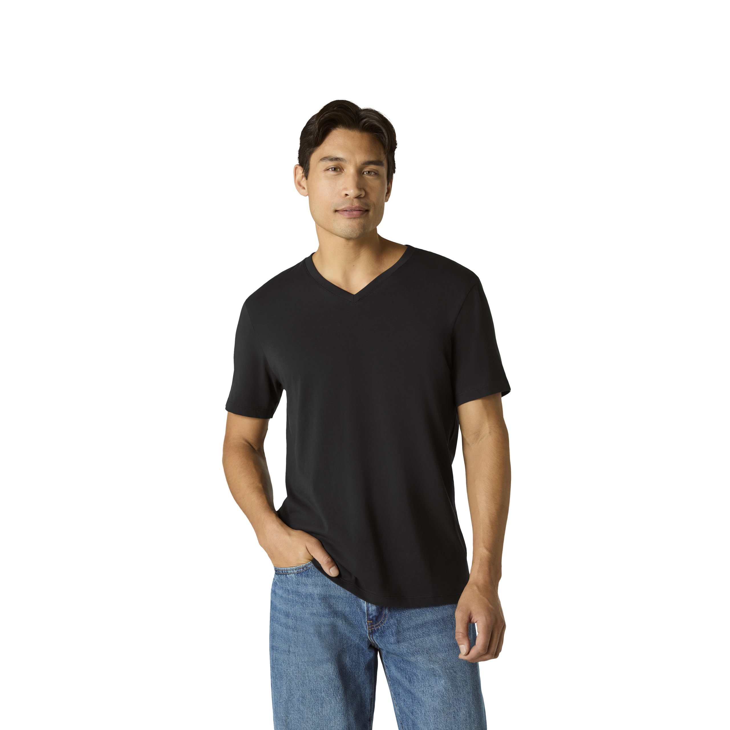 Men's Pima Cotton V-Neck T-Shirt - Image 5