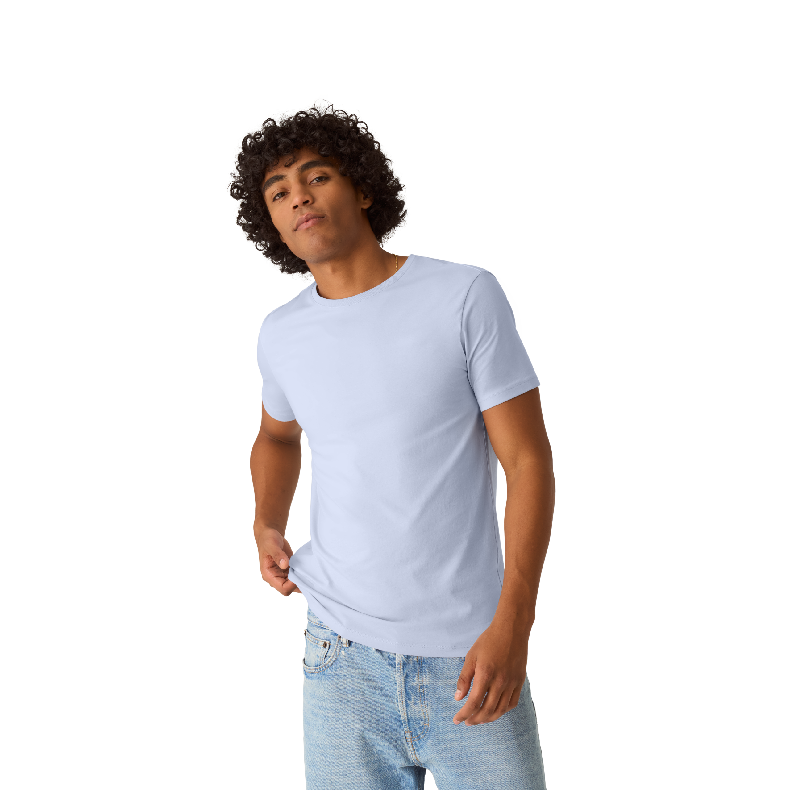 Men's Pima Cotton Slim Crew Neck T-Shirt - Image 5