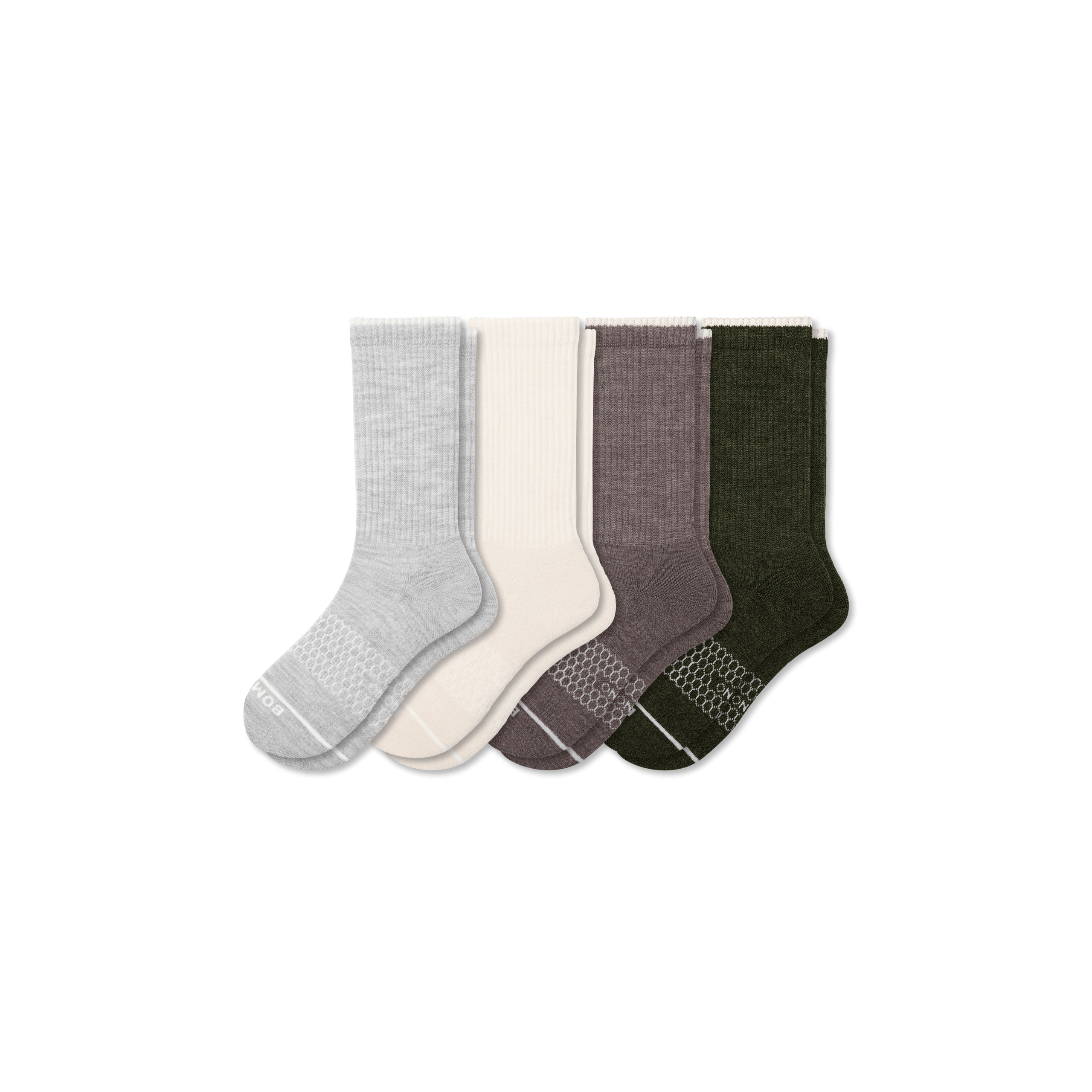 Men's Merino Wool Blend Calf Sock 4-Pack - Image 6