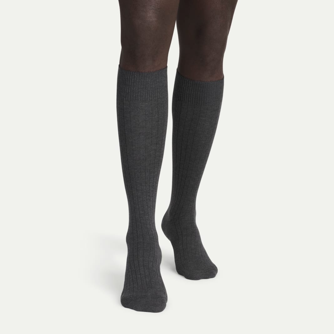 Men's Ribbed Dress Over the Calf Sock 4-Pack - Image 3