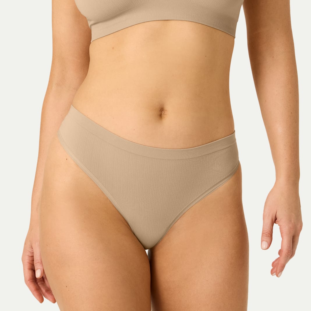 Women's Seamless Triangle Bralette + Thong Pack - Image 3