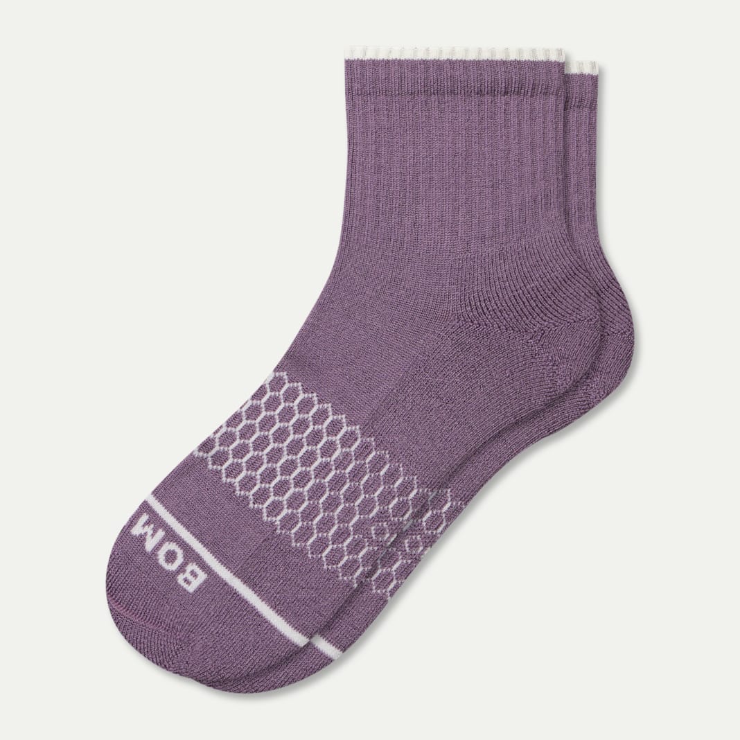 Women's Merino Wool Blend Quarter Socks - Image 4